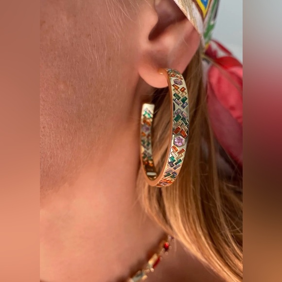 Native Gem SUNBEAM HOOPS- RAINBOW
